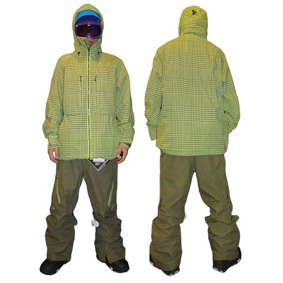 NEW $480 Burton AK 2L Gore-Tex Stagger Jacket! XL Green Plaid (Radiator Gingham) - Picture 1 of 4
